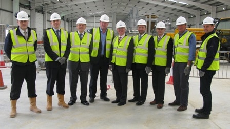 (l-r) Paul Hooper and Tim Ward from MITIE Asset Management Ltd; Richard Hoskin, formally South West RDA; Ian Brooking from Carbonarius Ltd; Ted Fry, deputy leader at Plymouth city council; David Nairn from Carbonarius Ltd; David Pike, O-Gen UK Ltd; Dave Young, UNA Group Ltd; Jack Van der Linde, MITIE Asset Management Ltd